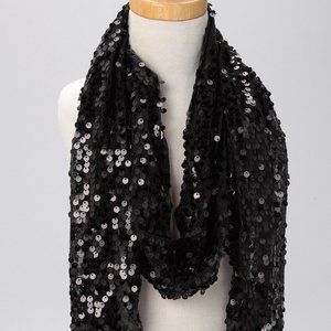 🌻Beautiful Black Sequin scarf
